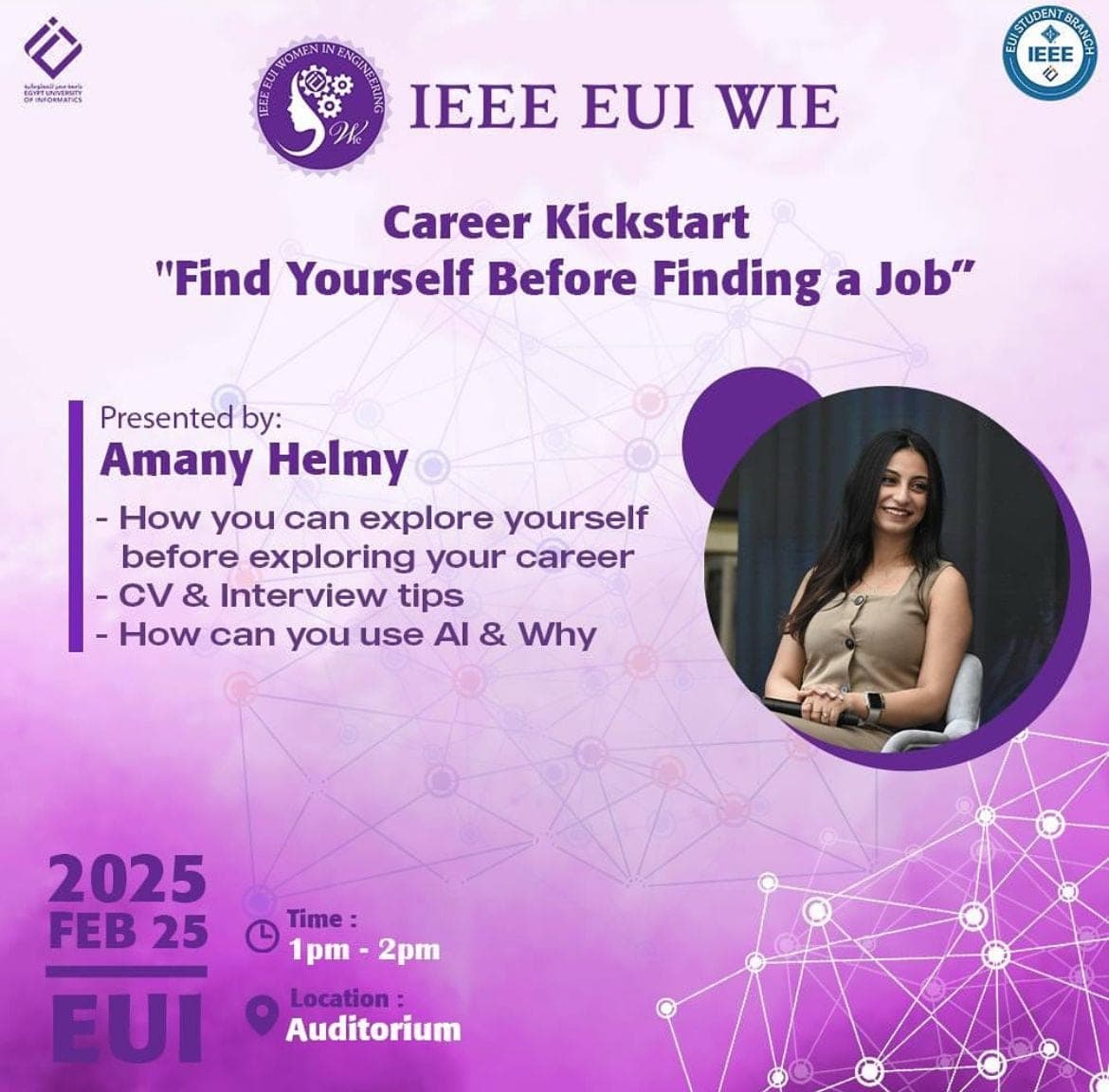 Career Kickstart talk by Amany Helmy
